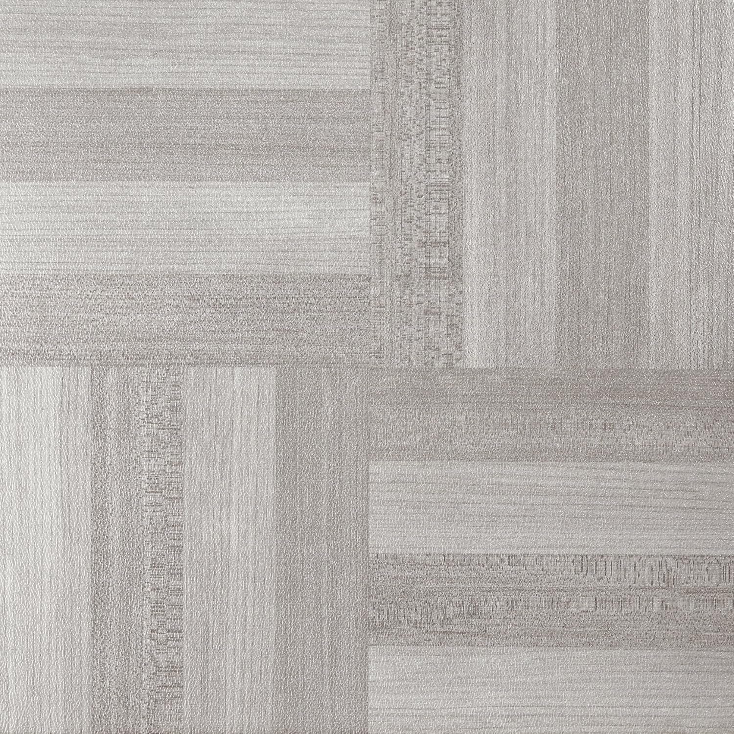 Nexus Peel & Stick Vinyl Floor Tiles, 20-Pack, 12 x 12 in, Grey | Decorative Tile Format: Dimensional Tile Texture Adds Coordinated Finish Detail.